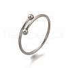 304 Stainless Steel Open Cuff Rings for Women RJEW-F170-03P-02-2