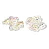 UV Plating Transparent Acrylic Beads OACR-G036-11-2