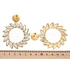 304 Stainless Steel Glass Dangle Stud Earrings for Women EJEW-M095-09G-02-3