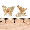 Rack Plating Brass Clear Cubic Zirconia Pendants KK-B078-03G14-3