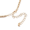 Summer Beach Alloy Enamel & Rhinestone Bib Necklaces NJEW-Z052-01G-4