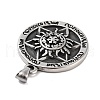Retro 304 Stainless Steel Pendants STAS-I205-32AS-2