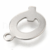 Non-Tarnish 201 Stainless Steel Charms X-STAS-C021-06P-Q-3