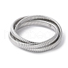 304 Stainless Steel Stretch Bracelets BJEW-A031-01F-P-1