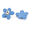 Crystal Rhinestone Flower Stud Earrings with 925 Sterling Silver Pins for Women MACR-275-035A-3