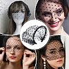 Polyester Mesh Veil Hair Bands OHAR-WH0021-63B-6