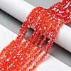 Transparent Electroplate Glass Beads Strands EGLA-A039-T3mm-A14-4