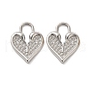 Non-Tarnish 304 Stainless Steel Pendant Rhinestone Settings STAS-F284-28P-2