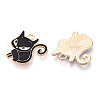 Alloy Enamel Pendants ENAM-R058-09D-2