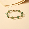 Healing Power Natural Green Aventurine Beaded Bracelets for Men Women X1-BJEW-TA00012-02-2