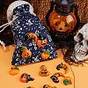 Gorgecraft 40Pcs 4 Styles Halloween Theme Opaque Resin Cabochons RESI-GF0001-09-7