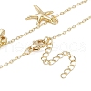 Bohemian Summer Beach Style 18K Gold Plated Shell Shape Initial Pendant Necklaces IL8059-6-3