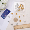 SUNNYCLUE 40Pcs 2 Colors Brass Spacer Beads KK-SC0003-97-3