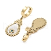 Teardrop 304 Stainless Steel Shell Dangle Earrings EJEW-L283-081G-2