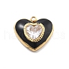 304 Stainless Steel Enamel Pendants RESI-R155-019G-1