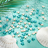 ARRICRAFT 4 strands 2 colors Synthetic Turquoise Beads Strands TURQ-AR0001-44-4