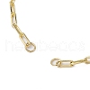 Brass Paperclip Chains Bracelet Makings AJEW-JB01223-2