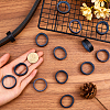 CRASPIRE 100Pcs Leather with Alloy Waist Belt Keeper Rings FIND-CP0002-45B-3