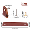 Rectangle Leather Drawer Handles AJEW-WH0251-71D-2