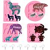 Olycraft DIY Animal Theme Keychain Making Kits DIY-OC0001-52-1