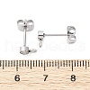 304 Stainless Steel Stud Earring Findings STAS-V003-10P-03-3