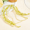 GOMAKERER 4 Strands 4 Styles Natural Lemon Jade Round Bead Strands G-GO0001-47-4
