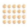 100Pcs 10 Style Unfinished Natural Wood European Beads WOOD-LS0001-02-2