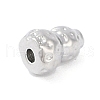 Brass Pave Clear Cubic Zirconia Beads KK-F875-14P-2