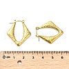 304 Stainless Steel Rhombus Hoop Earrings EJEW-Q040-03G-3