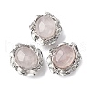 Natural Rose Quartz Oval Multi-Strand Links G-G207-02P-09-1
