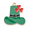 Saint Patrick's Day Alloy Enamel Pendants ENAM-G222-01A-01-1