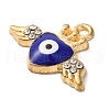 Alloy Enamel Rhinestone Glass Pendants X1-ENAM-U003-02G-02-2