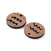 Walnut Wood Laser Cut Pendants WOOD-Q051-06H-2