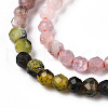 Natural & Synthetic Mixed Gemstone Beads Strands G-D080-A01-03-12-3
