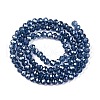 Electroplate Glass Beads Strands EGLA-A044-T4mm-A12-2
