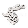 201 Stainless Steel Pendants STAS-Q341-02P-2