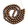 Baking Painted Pearlized Glass Pearl Round Bead Strands HY-Q003-6mm-30-3