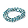 Transparent Electroplate Glass Beads Strands EGLA-F153-AB07-2
