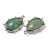 Natural Green Aventurine Pendants G-B009-02P-Q-2