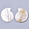 Natural Freshwater Shell Big Pendants SHEL-R047-23-2