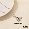 Stainless Steel Trinity Knot Pendant Necklaces NZ8633-3-1