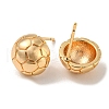 Brass Stud Earrings EJEW-R158-02G-2