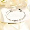 Tarnish Resistant Fashion 304 Stainless Steel Cuff Bangles Torque Bangles X-BJEW-H473-01P-1