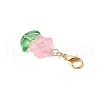 Glass Pendant Decorations HJEW-JM03378-5