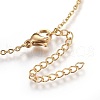 304 Stainless Steel Pendant Necklaces NJEW-O108-12G-3