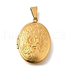 316 Stainless Steel Locket Pendants STAS-O132-02G-1
