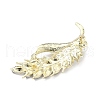 Wheat Alloy Rhinestone Brooches for Backpack Clothes JEWB-M071-05LG-2