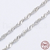 925 Sterling Silver Rope Chains Necklaces STER-E007-2D-3