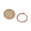 Natural Tourmaline Beaded Stretch Rings for Women RJEW-JR00868-05-3