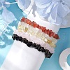 12 Constellation Natural Mixed Gemstone Chip Beaded Stretch Bracelets Sets for Women Men BJEW-JB10264-10-4